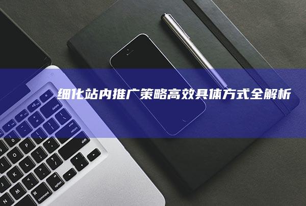 细化站内推广策略：高效具体方式全解析